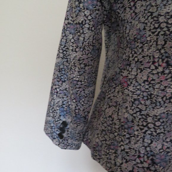 🎉HP🎉Talbots Lined Floral Cotton Blazer - Size 10 - Great for Spring/Summer - EUC - Picture 6 of 13
